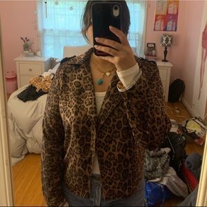 Leopard print Moto jacket! Never worn NWT!